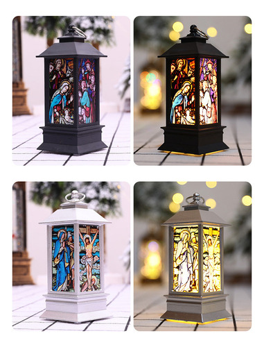 Gaa Lámpara De Viento Led Con Luz De Jesús Para Fiesta De