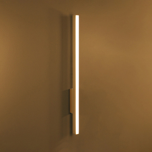 Arandela Led Linear 3000k 13w 60cm Alumínio Dourado Ar2106