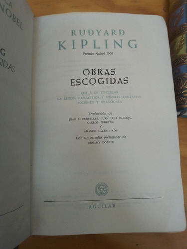 Obras Escogidas 2 Tomos - Rudyard Kipling (Usado)