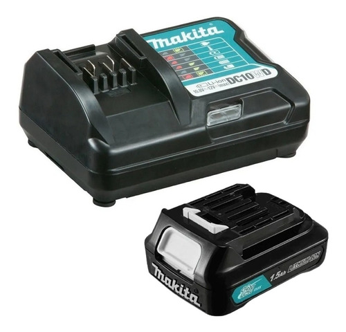 Kit Bateria 12v Bl1016 + Carregador Dc10wd Makita Bivolt