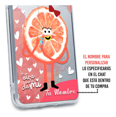 Funda Para Oppo De Parejas Media Naranja Nombre De Ella