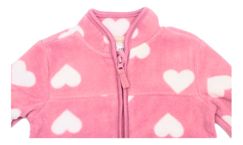 Chamarra Para Bebe Con Bolsas Diseño De Corazones
