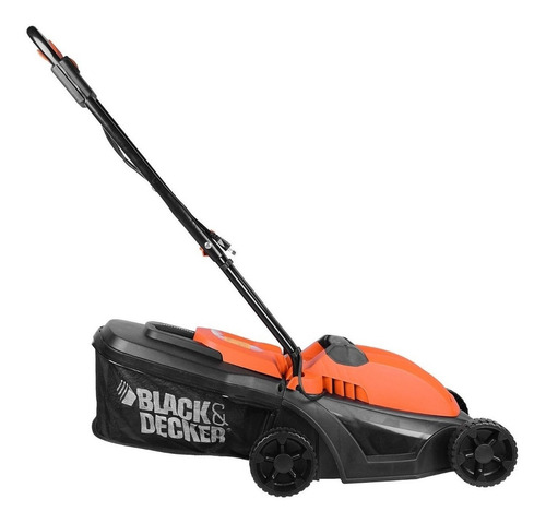 Imagen 4 de 6 de Cortadora de pasto eléctrica Black+Decker GR3000 con bolsa recolectora de 1000W y 120V color naranja/negro