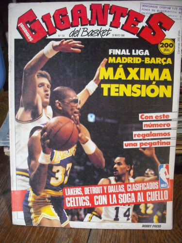 Revista Gigantes Del Basket José Antonio Morales '88 