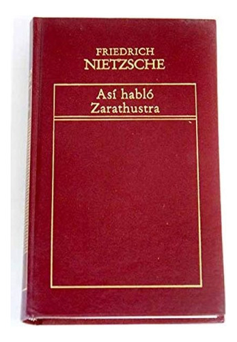 Asi Hablo Zaratustra Nietzsche Tapa Dura Hyspamerica