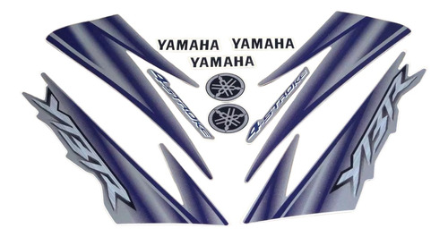 Kit Adesivos Yamaha Ybr 125 2006 Prata 00967