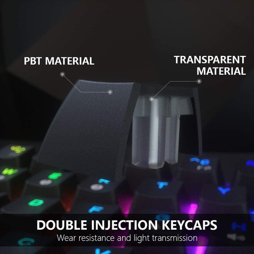 Teclado Mecanico Gamer Rgb Con Cable Dierya Dk61e Teclas ...