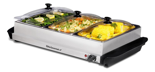 Ewm 6171 Servidor De Buffet Triple Calentador De Alimen...