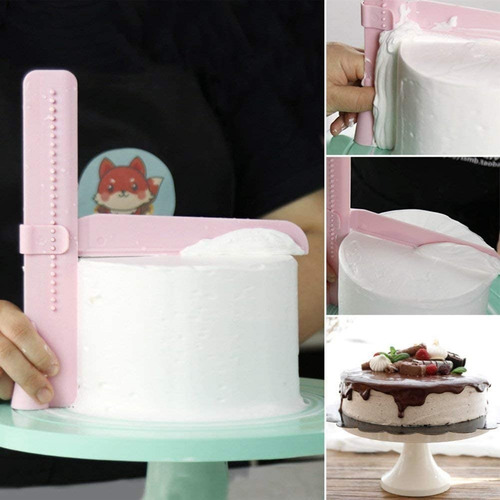 Imagen 7 de 9 de Alisador De Bordes Y Frente Para Torta Regla Reposteria