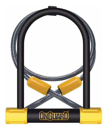 Imagen 1 de 7 de Candado Tipo U Onguard 8012 Para Bicicleta Con Soporte