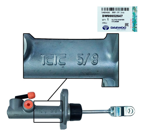Imagen 9 de 10 de Bombin Principal Superior Clutch Aveo 2013 2014 Lt Ls Speed