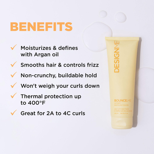 Curl Balm Design.me Crema Para Rizos Bounce.me 250 Ml Para C