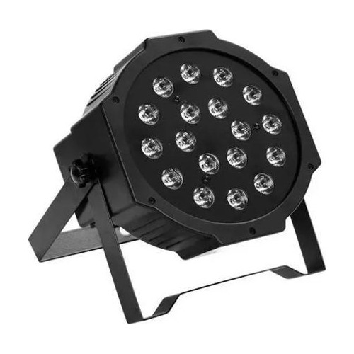 Canhao Led Refletor Slim Rgb 18 Leds 1w Bivolt