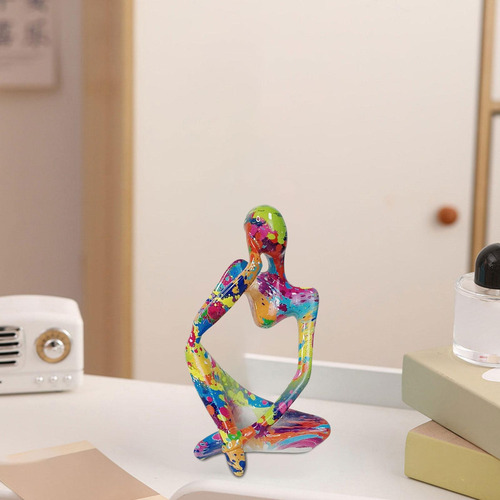 Escultura De Arte Abstrata Thinker, Estatueta De Pessoas, Ar