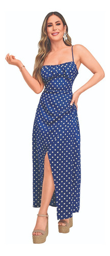 Vestido Casual Mujer Azul Marino 901-09