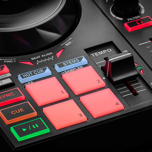 Control De Dj Inpulse 200 Mk2 Basico Para Aprender A Mezclar Black