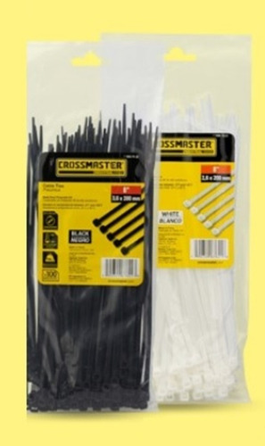 Precintos De Nylon Reforzados 9967700 7.2x450mm Negro X 100u