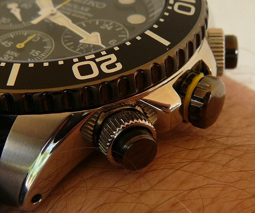 Seiko Prospex Solar Chrono Air Divers 200m Ssc021p1 - 12x