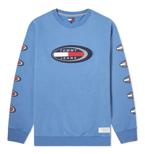 Tommy jeans summer heritage logo sweatshirt sale