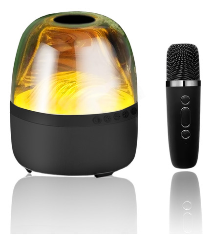 Bocina Bluetooth Inalámbrico Portátil Con Micrófono Karaoke 