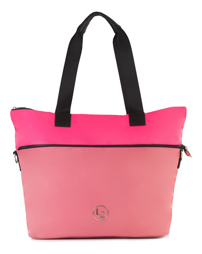 Bolsa Tote Para Mujer Lucentzza 2-en-1 De Nylon Color Rosa