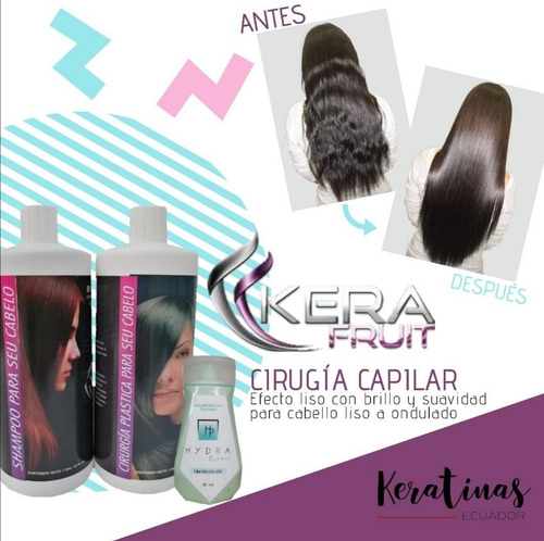 Kera Fruit Keratina Cera Fria Cirugia Capilar Celulas Madres