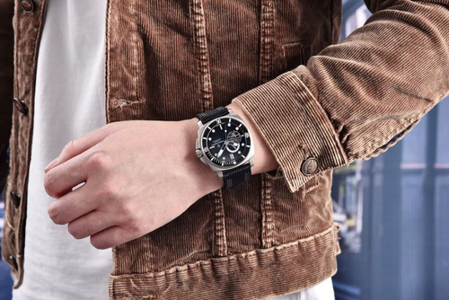 Reloj Pagani Design Pd-1736 Automatico Tourbillon Deportivo Negro Negro Negro
