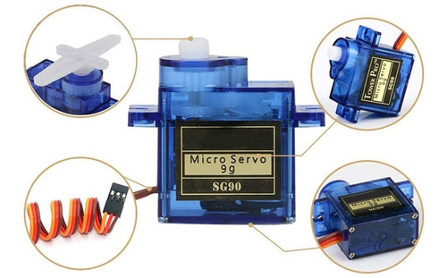 4 Unidades Sg90 0,32 Oz Micro Servos Para Rc Helicóptero Avi