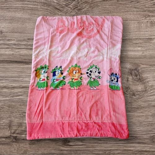Cobija Cunera Para Bebé Suave Y Calientita Bluey Rosa