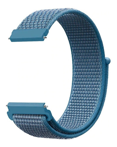 Pulseira Nylon Loop Encaixe Universal 22mm Todas As Cores Cor Azul Largura 22 Mm