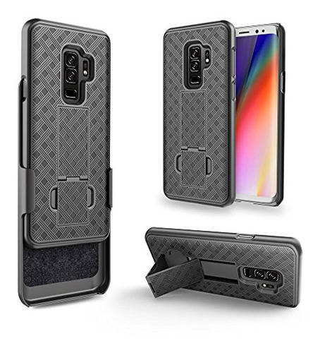 Samsung Galaxy  Clip De Cinturón Giratorio Armor Funda Negro