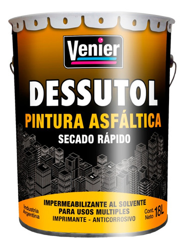 Dessutol 8700 Venier Techos Techado Asfáltico | 18kg