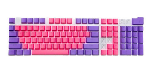 Imagen 3 de 3 de Keycaps Set Color Morado + Fucsia