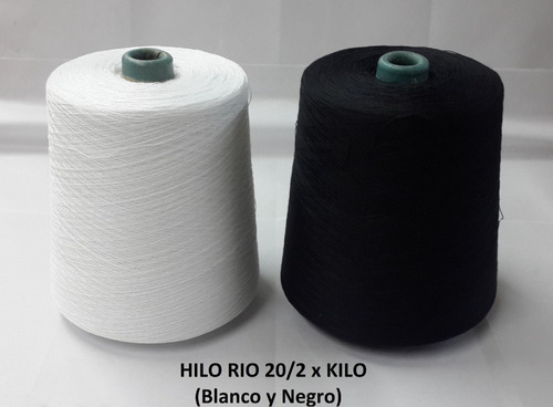 Hilo De Costura Rio 20/2 Por Kilo (blanco Y Negro) X Escoger