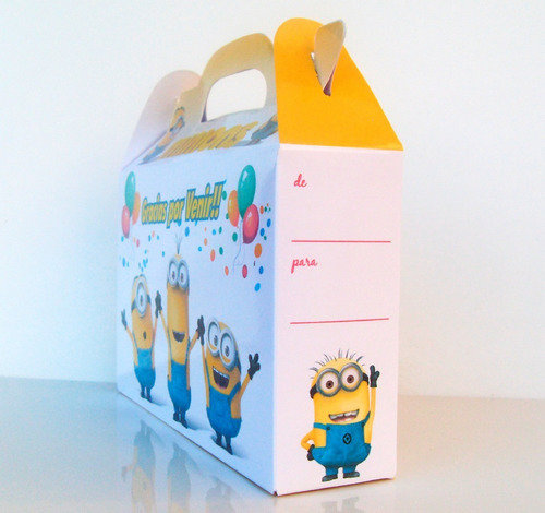 Minions - Cajita Souvenirs De Cumpleaños