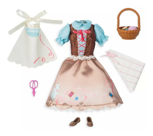 Imagem 2 de 4 de Disney Store Cinderella Princess Classic Pack Roupa Vestido
