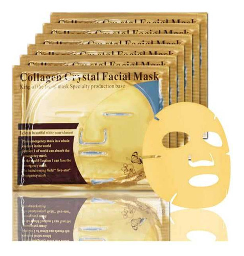 Mascarillas Colageno 24k Oro Colageno Paquete 10 Tipo De Piel Sensible