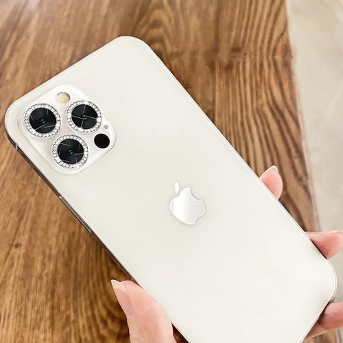 Vidrio Templado Camara Strass Para iPhone 14 Plus Pro Max