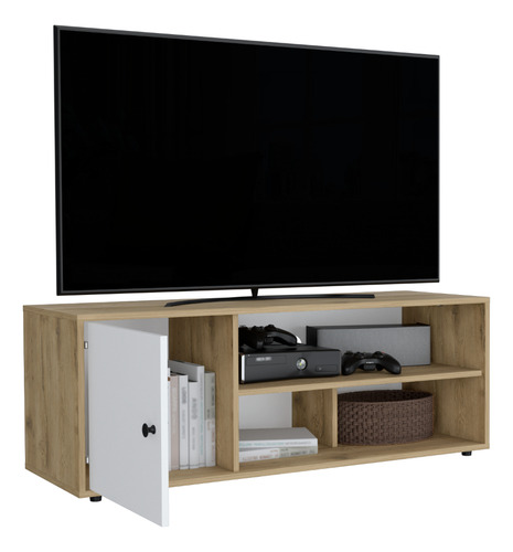 Mueble Mesa Para Tv Hasta 55  Noah Macadamia Excelsior