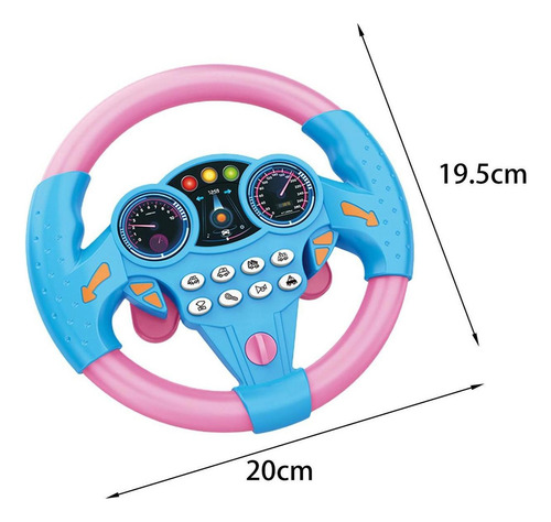 Nuevo Volante De Juguete Niños Simulador De Conducción Azul