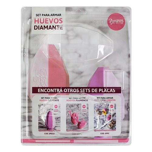 Imagen 3 de 7 de Set De 2 Moldes Placas - Diamantes De 10 Cm - Parpen