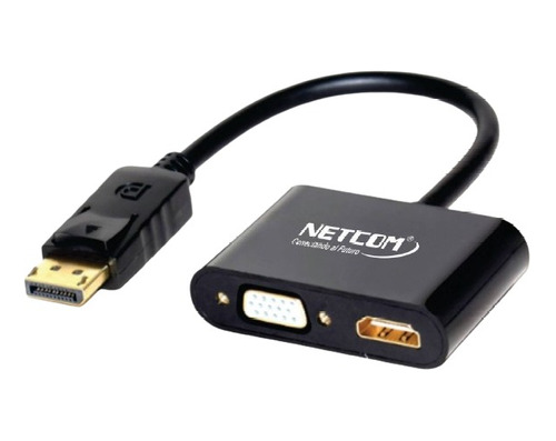 Adaptador De Displayport Dp A Vga Y Hdmi Netcom