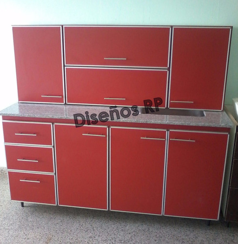 Muebles, Mesada Bajo Mesada Y Alacena Con Cantos De Aluminio