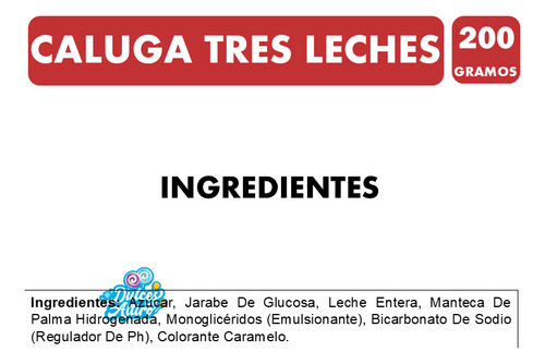 Calugas De Tres Leche - Chiñihue (bolsa Con 200 Gramos)