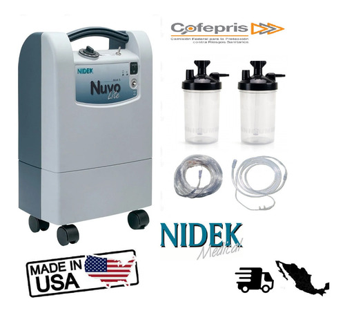 Imagen 1 de 9 de Concentrador De Oxigeno Nuvo Lite Nidek 5 Litros