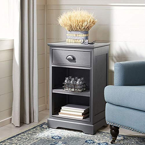 Safavieh American Home Colección Griffin Gris Mesa Auxiliar