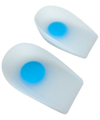 Talonera Ortopédica 100% Silicona Punto Azul (par) 