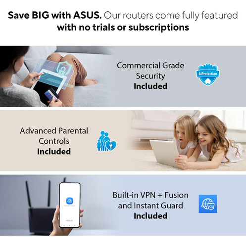 Sistema Wi-fi Asus Zenwifi Ax6600 Tri-band Mesh Wifi 6 Xt8 1