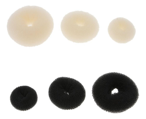 3 Piezas Hair Bun Donut Maker, Bun, Maker, Shaper Beige