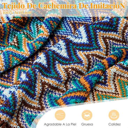 Manta De Cobija Punto Sofá Y Cama, Boho Manta Suave Y Cálido